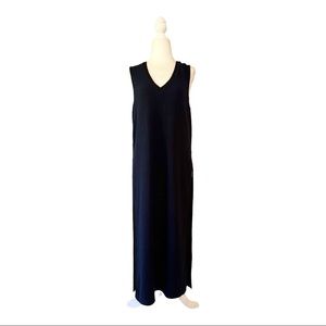 Anthropologie 9-H15 STCL High Slit Sleeveless Tunic Dress Navy Size Medium